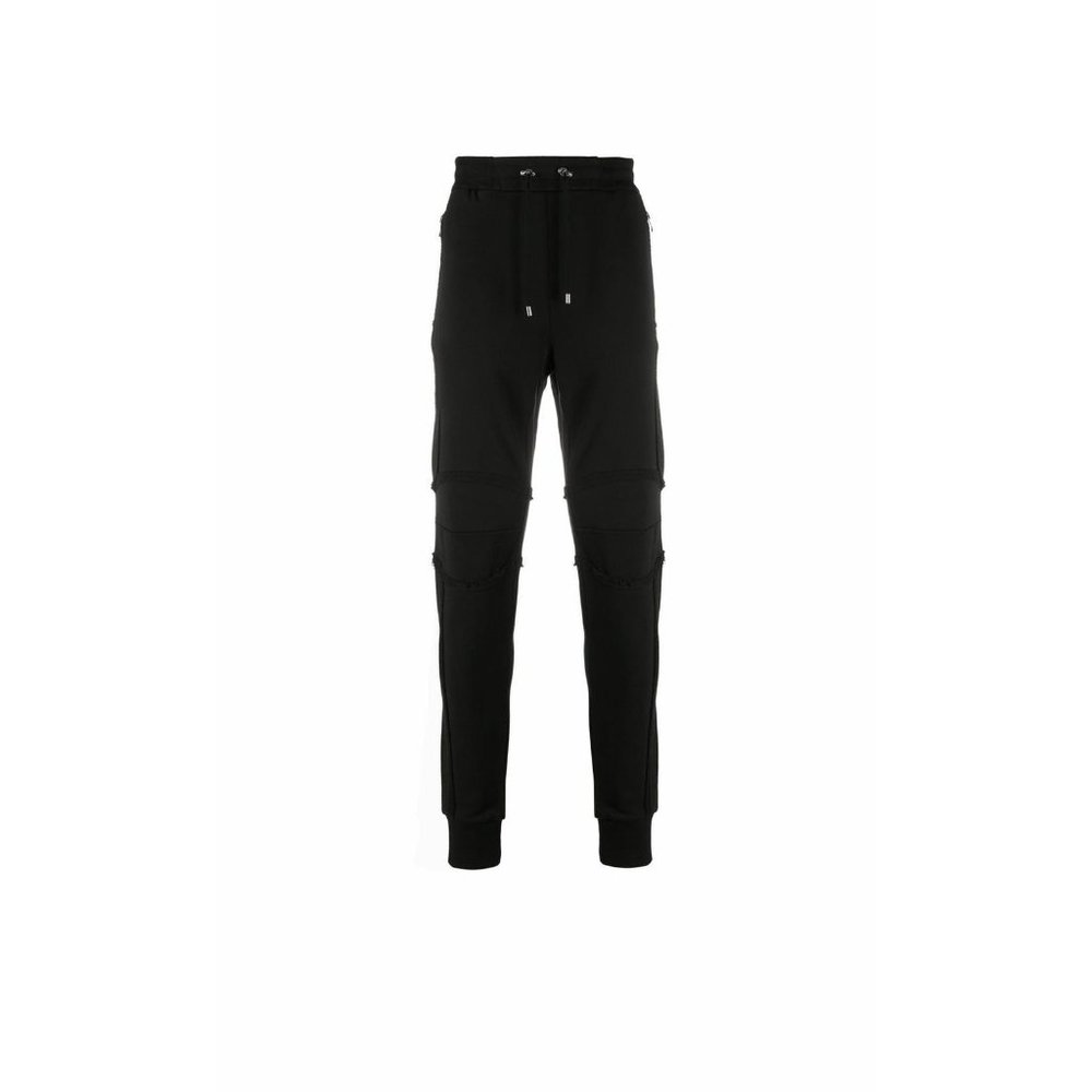 Balmain Zipped slim-fit cotton trousers